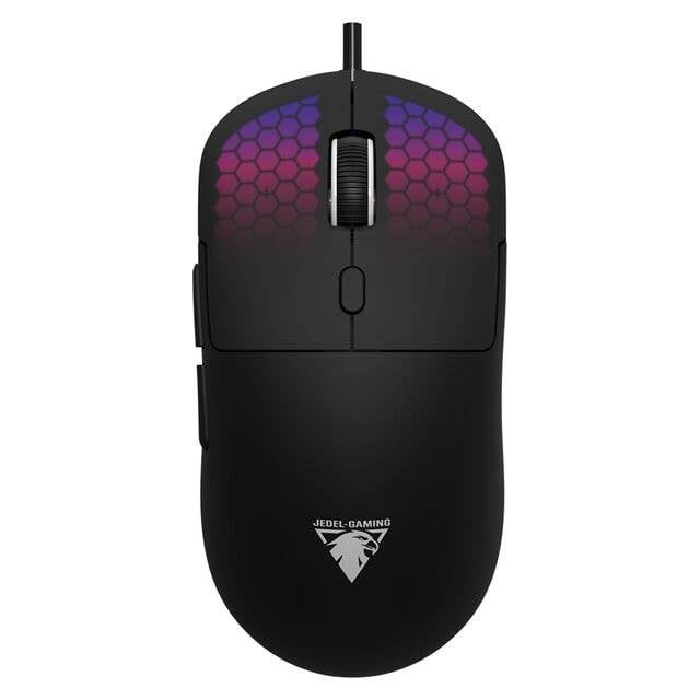 Jedel GM694 Wired Mouse Black 6400 DPI - 5