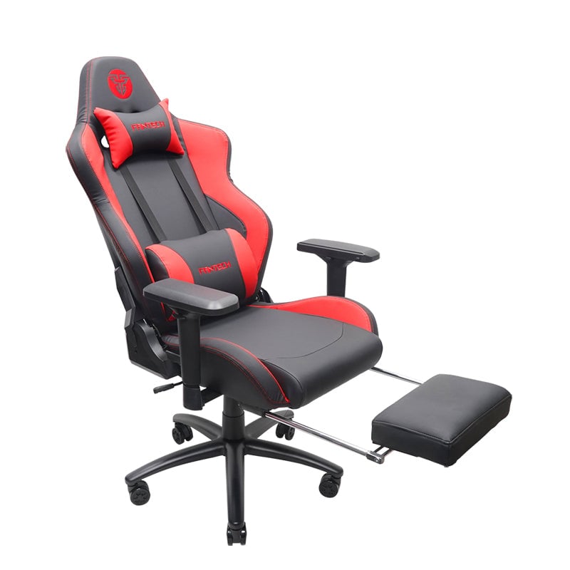 كرسي قيمنق Fantech ALPHA GC-280 مع مسند قدم قابل للإمالة أحمر - 3
