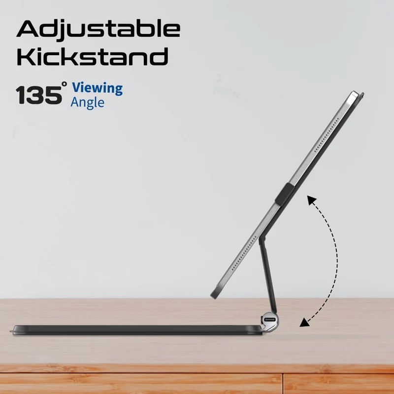 Promate FlexKeys-11Pro Wireless iPad Keyboard Case with Trackpad - 3