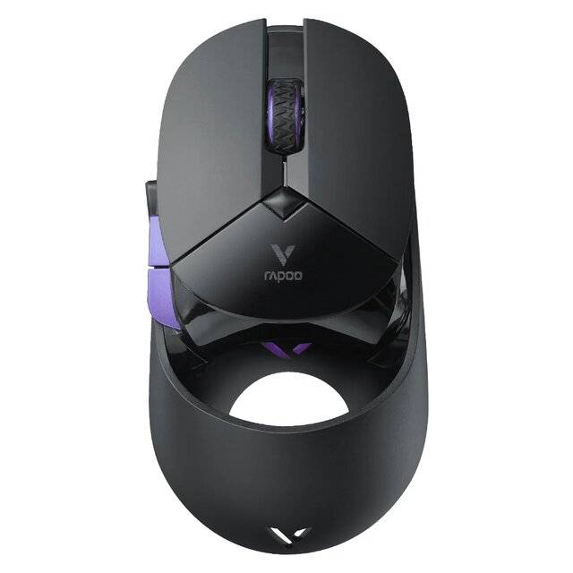 ماوس Rapoo VT960 Pro 26000 DPI لاسلكي RGB أسود - 1
