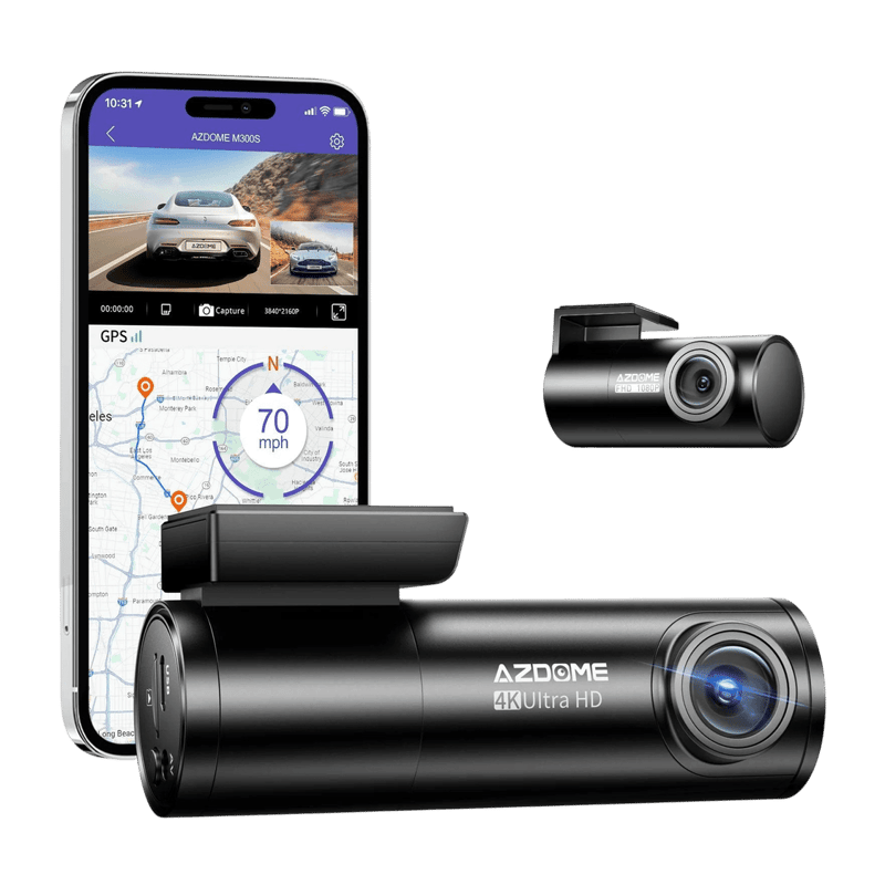 داش كام AZDOME M300S 4K بكاميرتين - 3