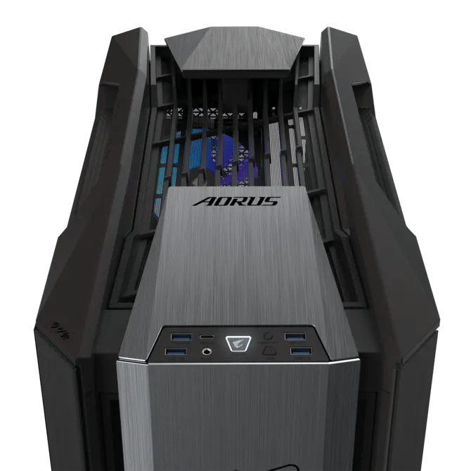 كيس Gigabyte AC601G Mid-Tower ATX أسود شبكي بزجاج مقوى ومراوح ARGB - 9