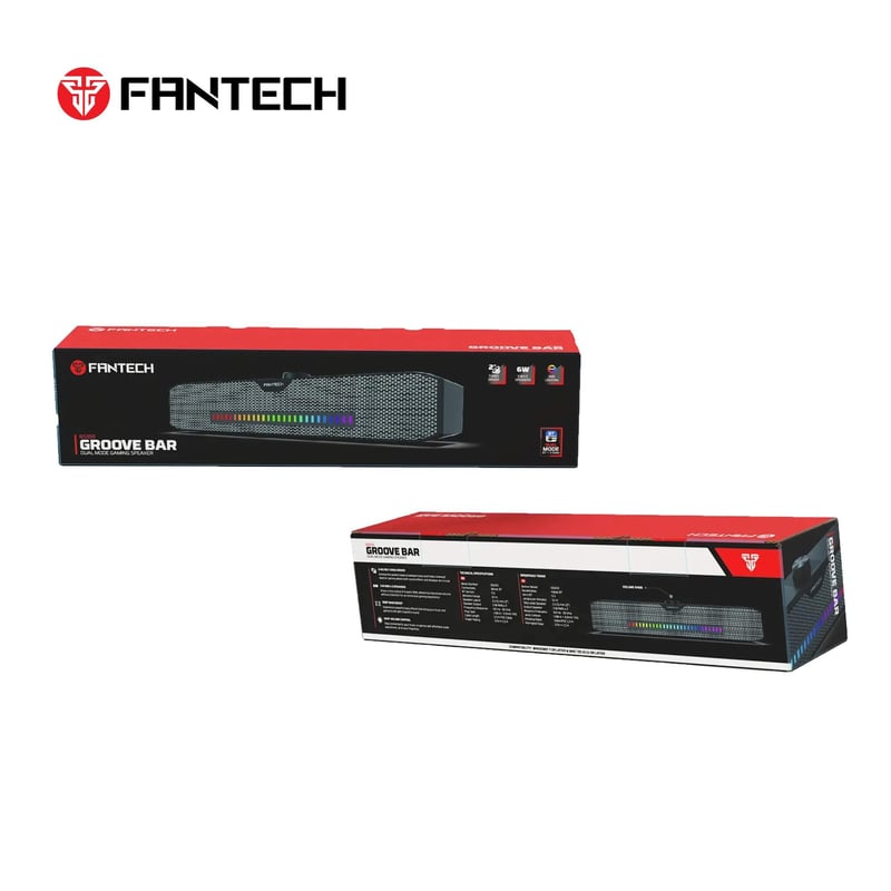 سبيكر Fantech GS303 Groove Bar 2.0 قناة 34W RGB بلوتوث - 4