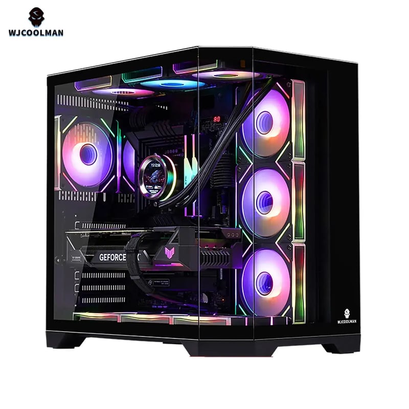 كيس WJCOOLMAN Dreamer Plus Panorama ATX زجاج مقوى للألعاب - 1