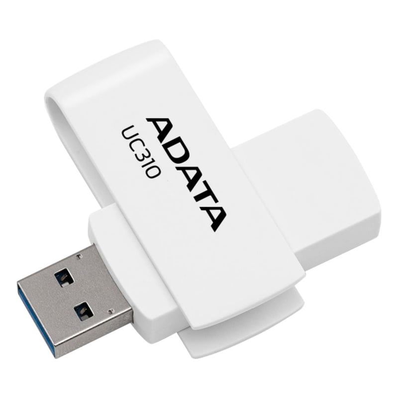 فلاش ADATA UC310 64GB USB 3.2 Gen1 Capless Swivel أبيض - 4
