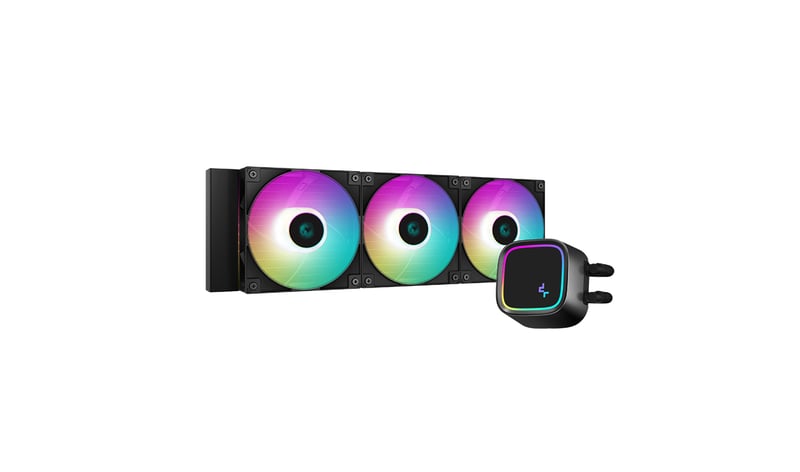 DeepCool LE720 360mm ARGB AIO Liquid Cooler 250W TDP Black - 1