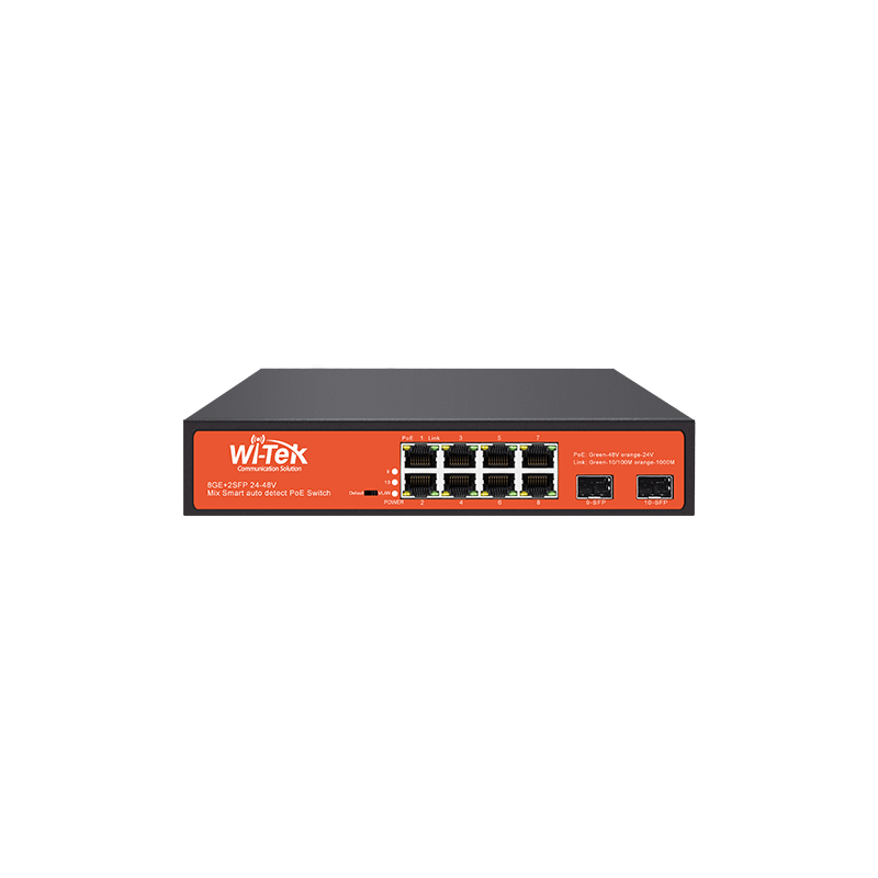 Wi-Tek Alien WI-PS310GF 8-Port Gigabit PoE Switch with 2 SFP Slots - 4