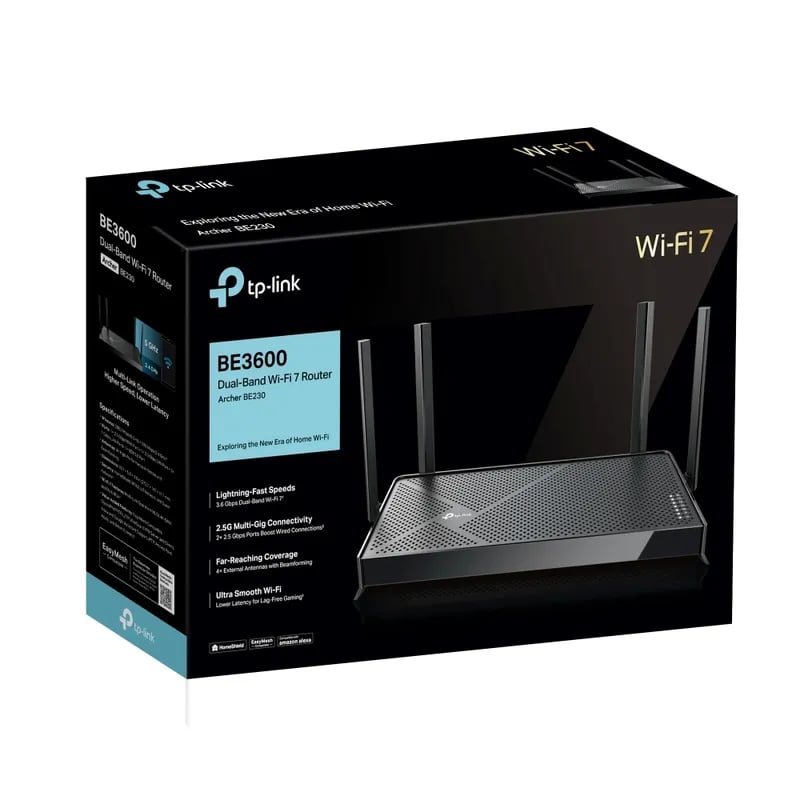 Router TP-Link Archer BE230 | BE3600 Dual-Band Wi-Fi 7 - 1
