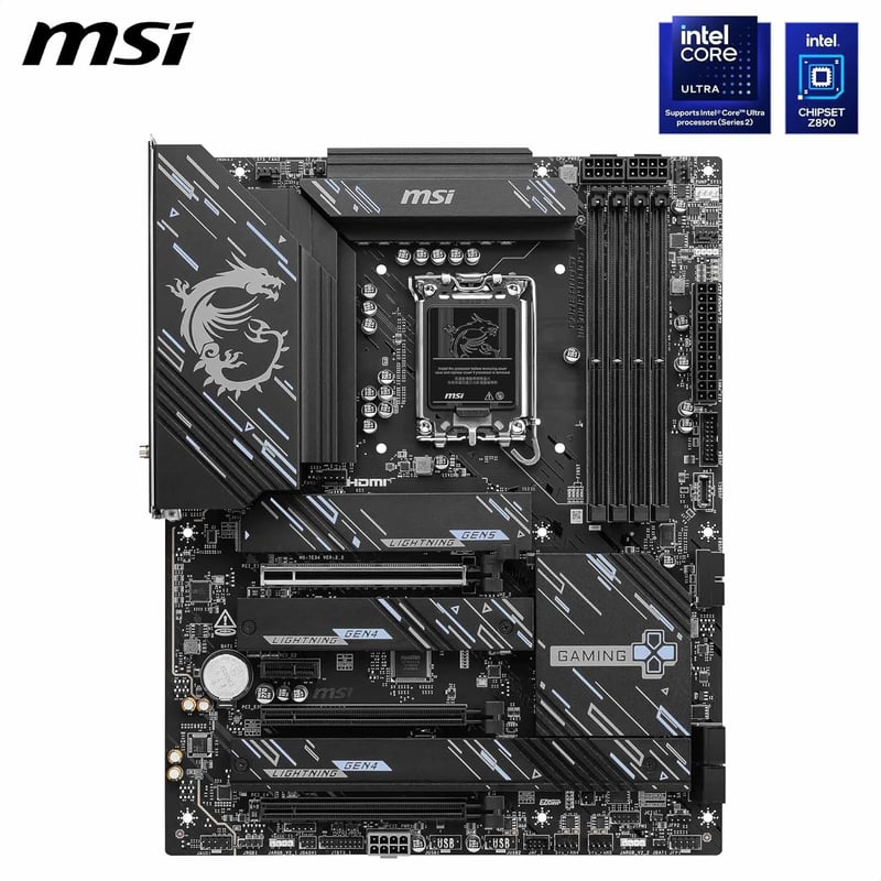 لوحة أم MSI Gaming Plus Z890 WiFi LGA1851 DDR5 ATX - 8