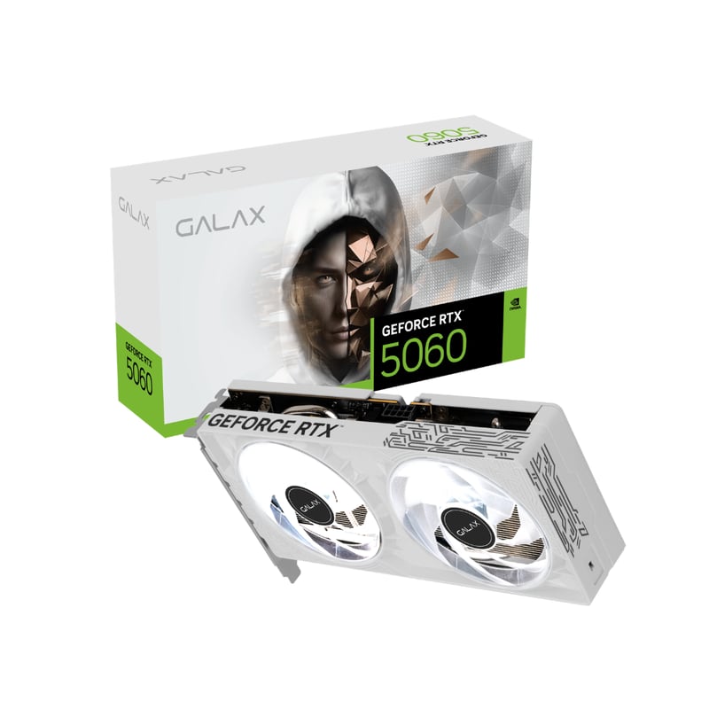 كارت شاشة GALAX GeForce RTX 5060 8GB GDDR7 OC أبيض - 2