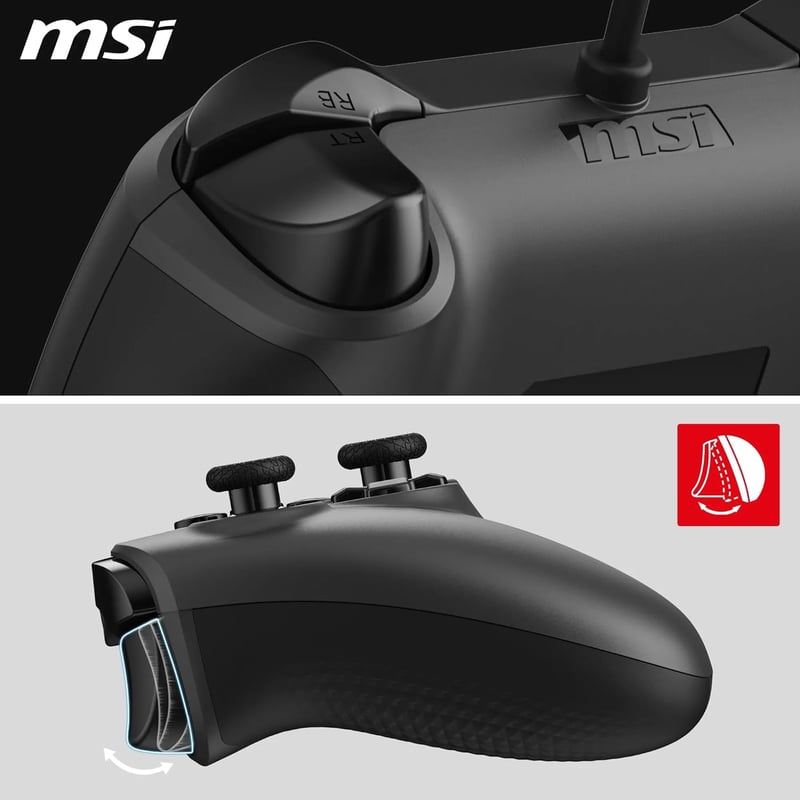 MSI Force GC200 Wired Gamepad Controller White - 7