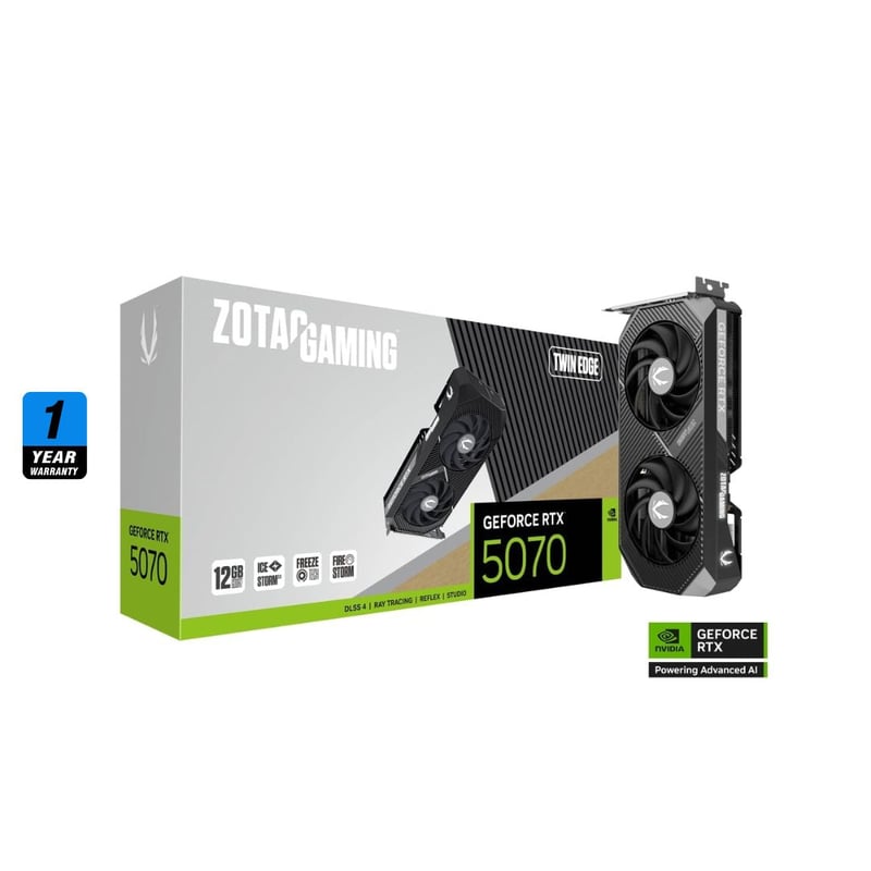 ZOTAC GAMING GeForce RTX 5070 12GB GDDR7 Twin Edge - 8