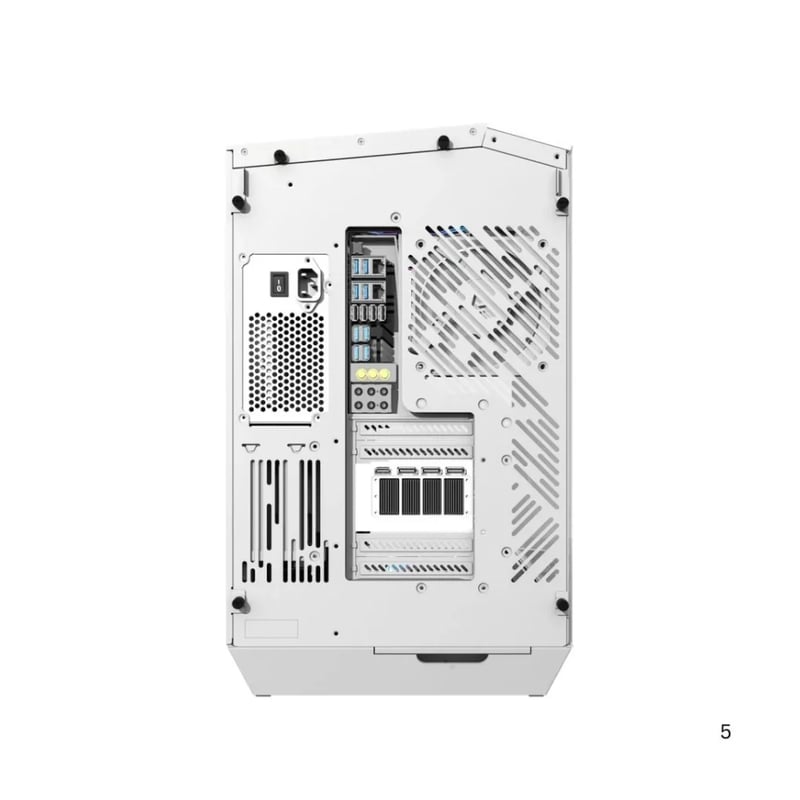 DarkFlash DY470 Mid-Tower ATX Case White Tempered Glass - 3