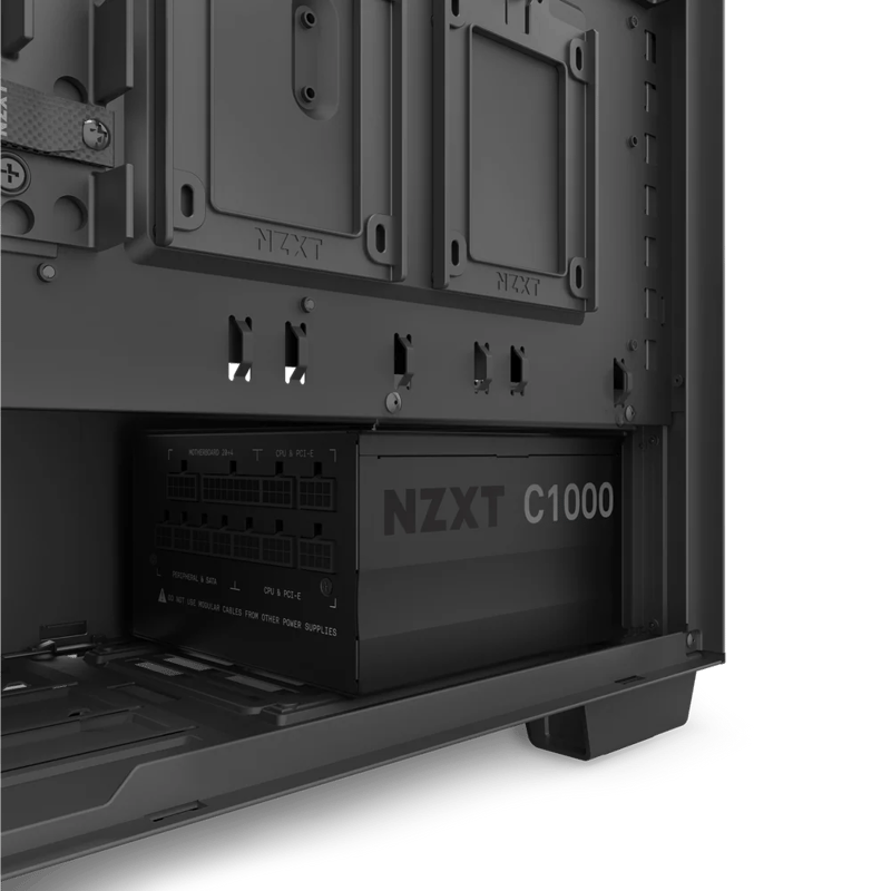 NZXT C1000 80+ Gold ATX 3.1 Black Power Supply - 7