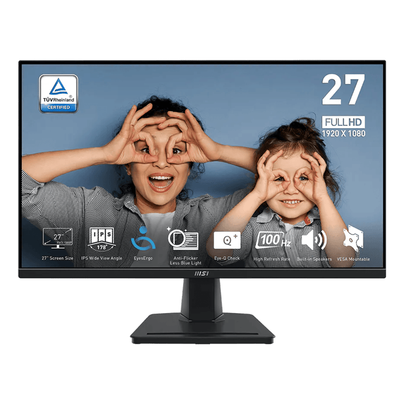 MSI PRO MP275 27" FHD IPS 100Hz Business Monitor with Speakers - 1