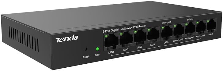Tenda Gigabit PoE Router G0-8G-PoE 9-Port - 2