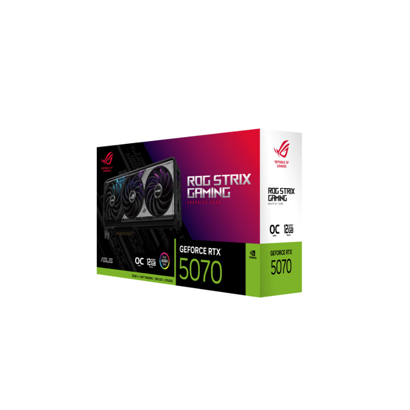 كارت شاشة ASUS ROG Strix GeForce RTX 5070 12GB GDDR7 OC Edition - 1