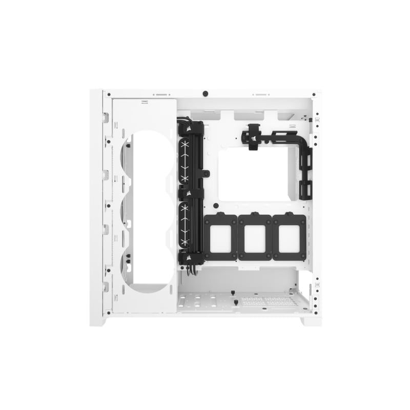 كيس Corsair 5000D Airflow Core Mid-Tower أبيض زجاج مقسى - 9