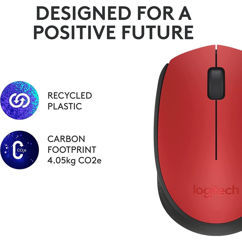 ماوس Logitech M171 1000 DPI لاسلكي Off-White - 28