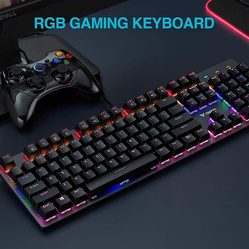 كيبورد Rapoo V500SE ميكانيكي سلكي للألعاب RGB - 6
