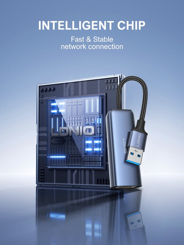 محول LDNIO RJ-01U USB 3.0 إلى Gigabit Ethernet - 10