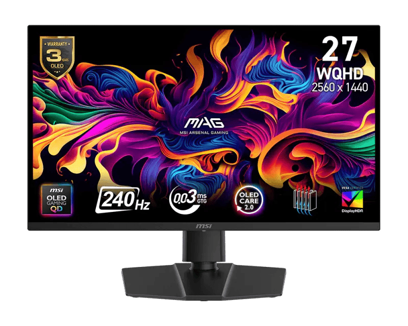 شاشة MSI MAG 273QP 27″ 2560x1440 240Hz QD-OLED - 1
