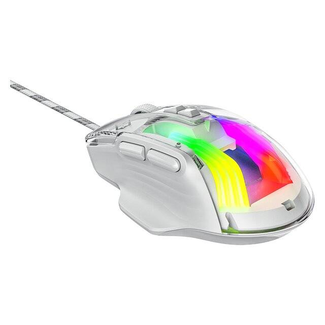 Xtrike Me GM-319 Mouse Wired 6400 DPI White RGB - 2