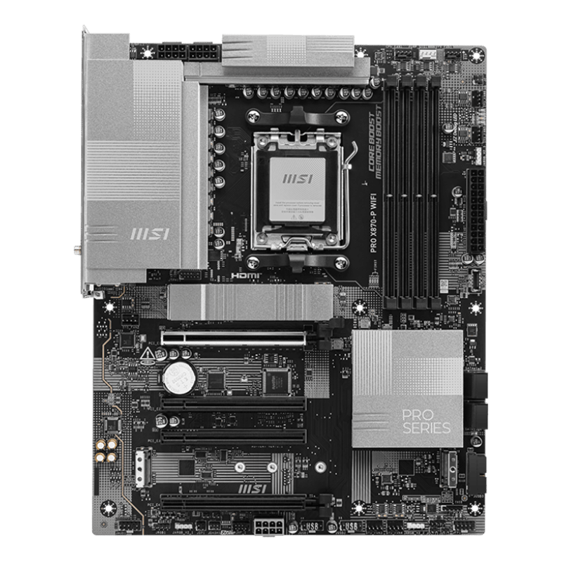 MSI PRO X870-P Silver WiFi AM5 ATX Motherboard - 8