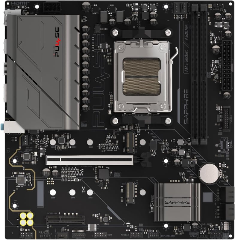 Sapphire PULSE A620AM AM5 Micro-ATX DDR5 Motherboard - 3