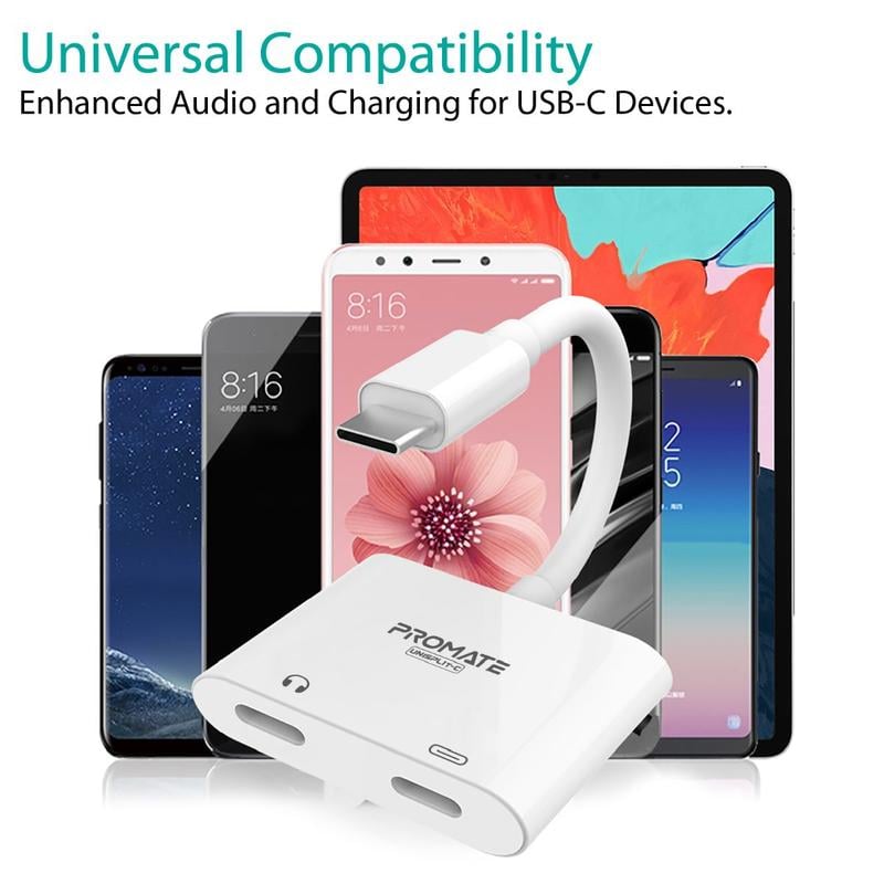 محول USB Promate 2-in-1 للصوت والشحن - 5