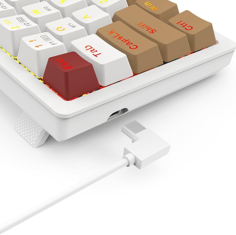 Redragon K677 WLR-RGB-PRO 60% Mechanical Brown Keyboard Dual-Mode - 8