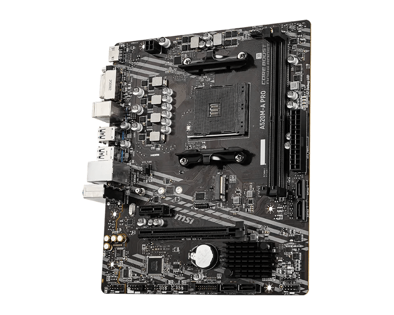 MSI A520M-A PRO AM4 Micro-ATX DDR4 Motherboard - 4