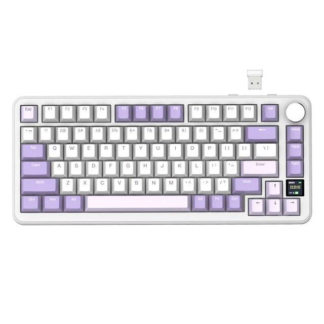 كيبورد Attack Shark X85 Pro 75% ميكانيكي لاسلكي RGB أزرق - 1