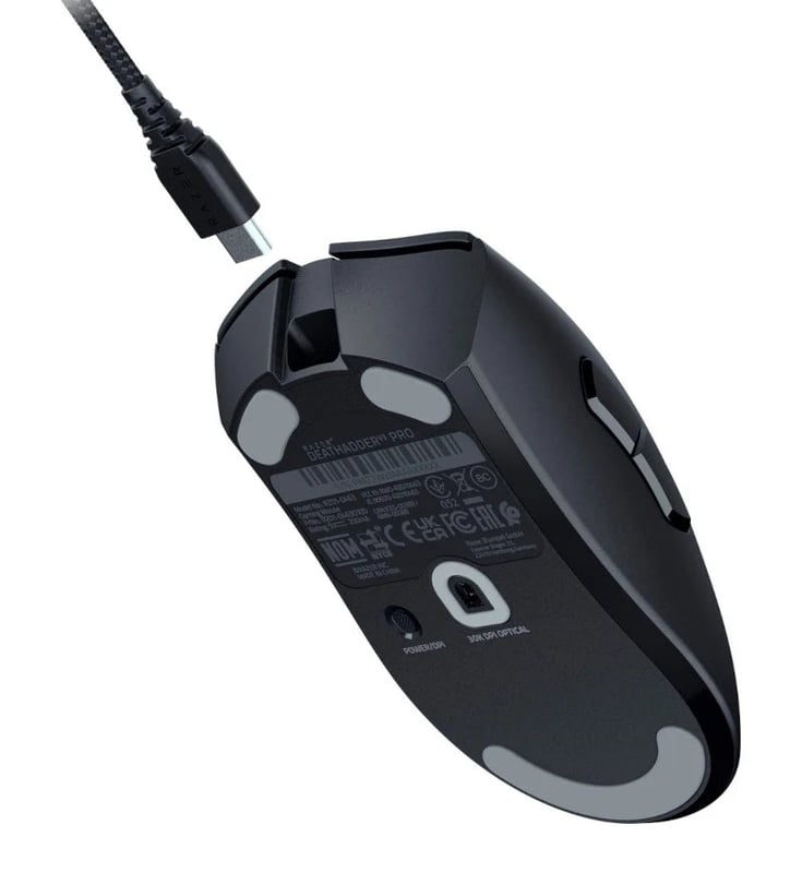 ماوس Razer DeathAdder V3 Pro 30000 DPI لاسلكي أسود - 3
