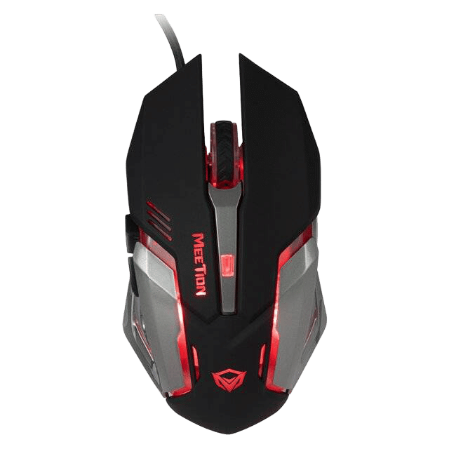 Meetion M915 Mouse Wired 2400 DPI Ergonomic Black - 4