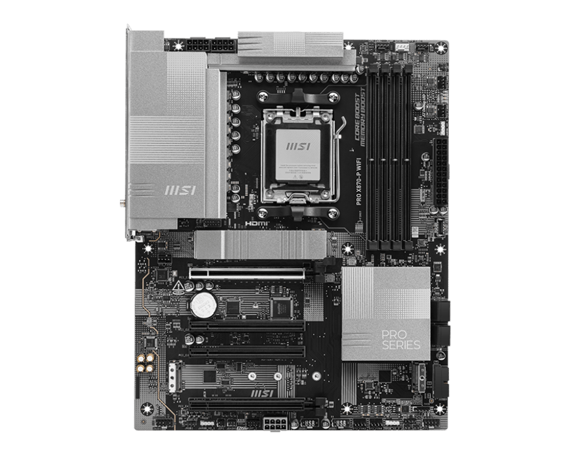MSI PRO X870-P Silver WiFi AM5 ATX Motherboard - 1