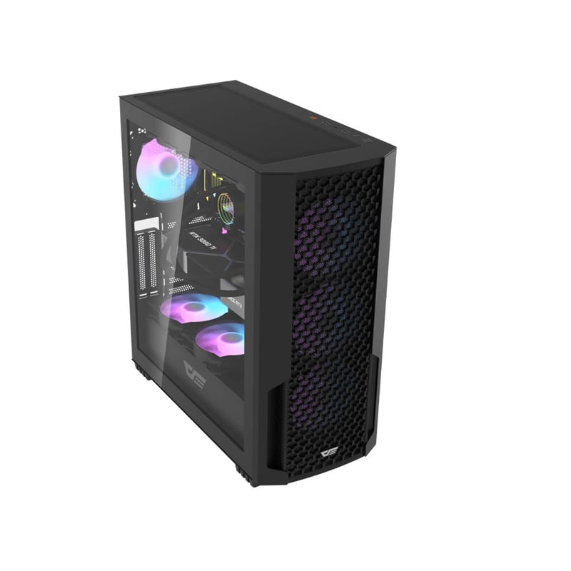 DarkFlash DF2100 Mid-Tower ATX Case Black Tempered Glass - 3
