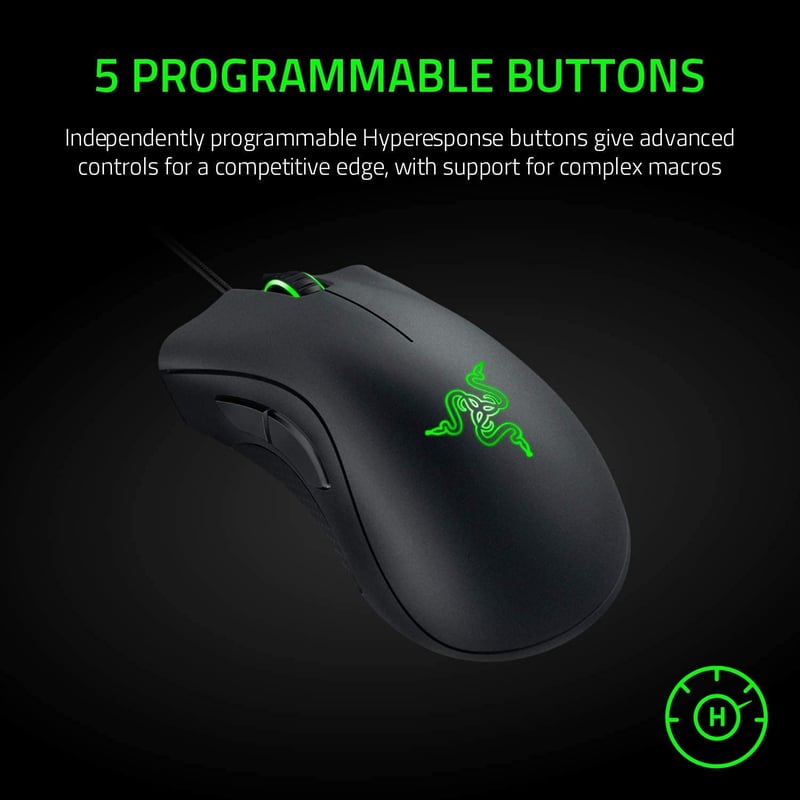 ماوس Razer DeathAdder Essential سلكي للألعاب 6400 DPI - 4