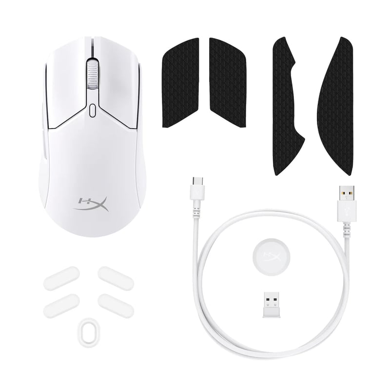 ماوس قيمنق HyperX Pulsefire Haste 2 وايرلس 26000 DPI أبيض - 19