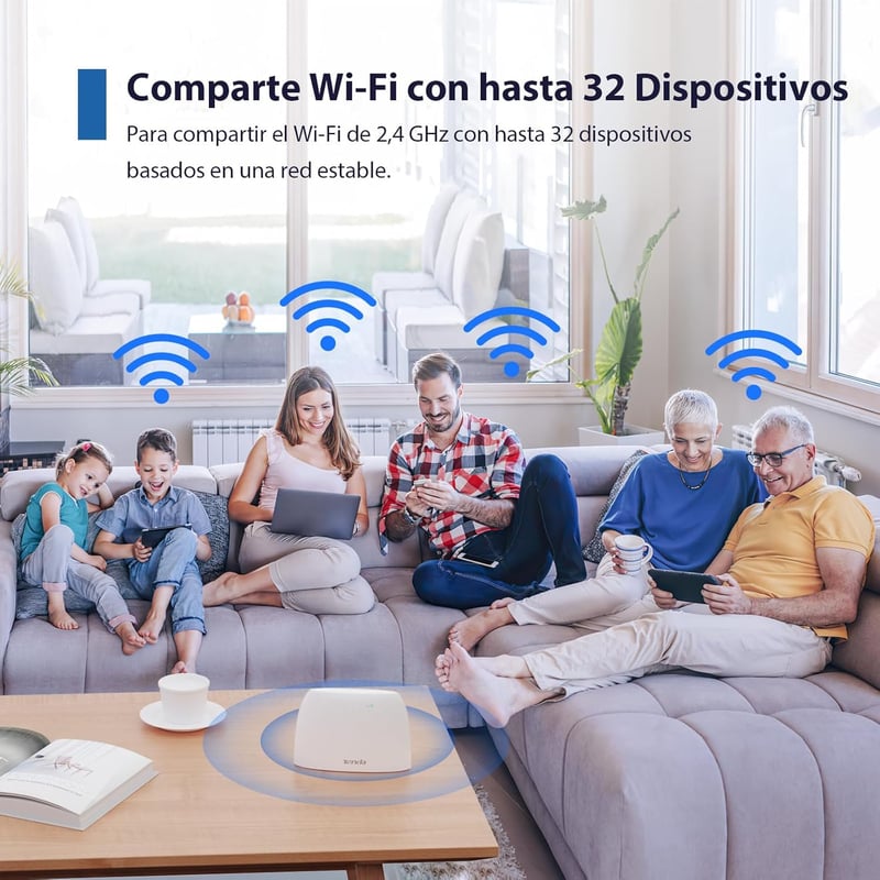 راوتر Tenda 4G03 Pro N300 4G LTE واي فاي متنقل - 7