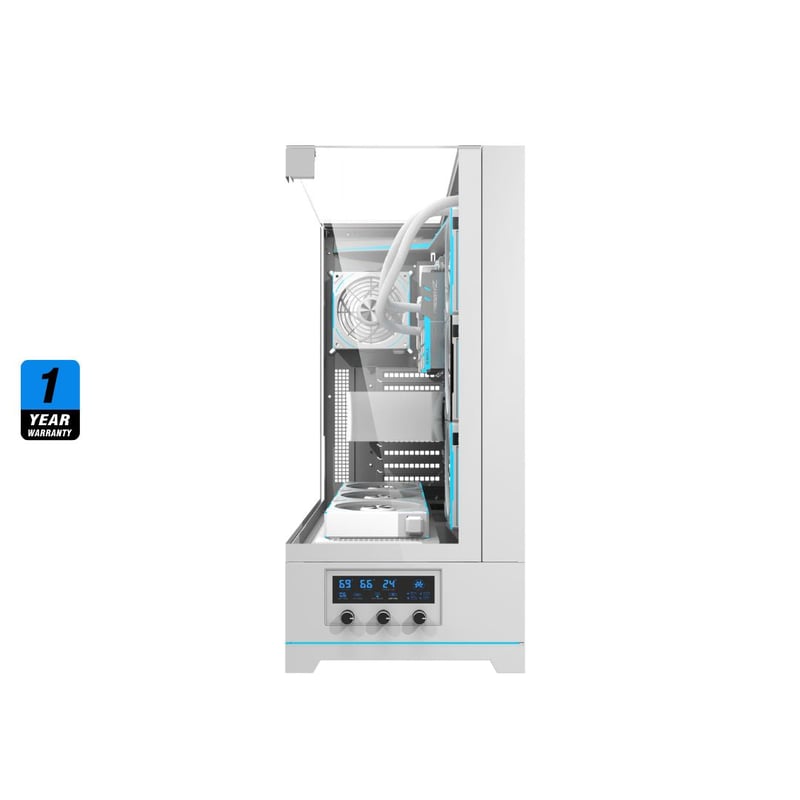 DarkFlash DY450L Pro Mid-Tower ATX Case White Tempered Glass - 5