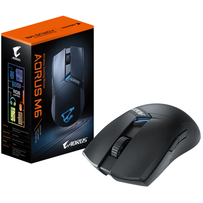 Gigabyte Aorus M6 Optical Gaming Mouse 26000 DPI Wired RGB Black - 8