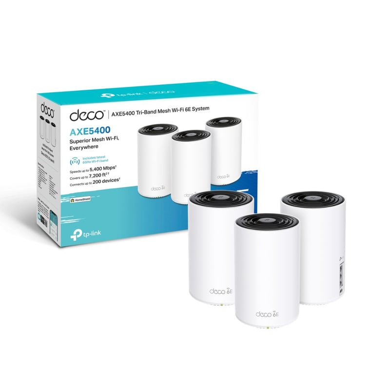 راوتر TP-Link Deco XE75 WiFi 6E Tri-Band AXE5400 3-Pack - 2