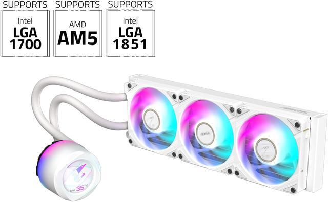 Gigabyte AORUS WATERFORCE II 360 ICE AIO Liquid Cooler White - 3