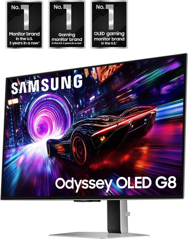 Samsung Odyssey OLED G8 G80SD 32" 4K 240Hz QD-OLED Gaming Monitor - 4