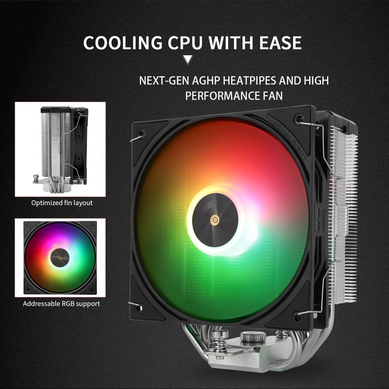 Thermalright Assassin X 120 R Digital ARGB CPU Air Cooler - 5
