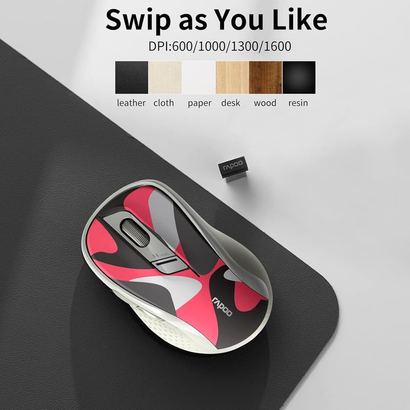 Rapoo M500 Silent Wireless Mouse Bluetooth/2.4GHz 1600 DPI - 4