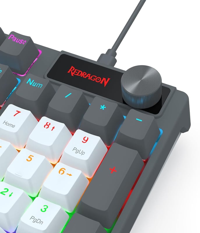 Redragon K718 Full-Size Mechanical Keyboard Red Switch Wired Rainbow Backlit - 5