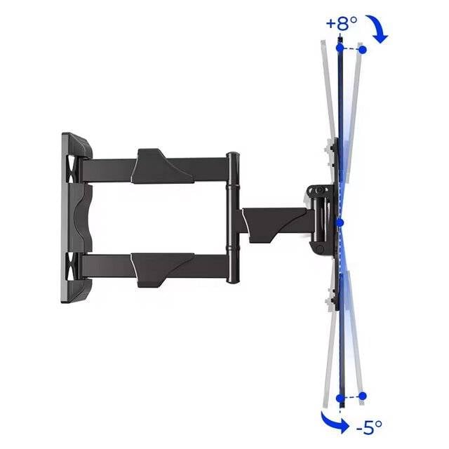 حامل NB P4 للحائط حركة كاملة 32-55 انج 27.2kg أسود - 2