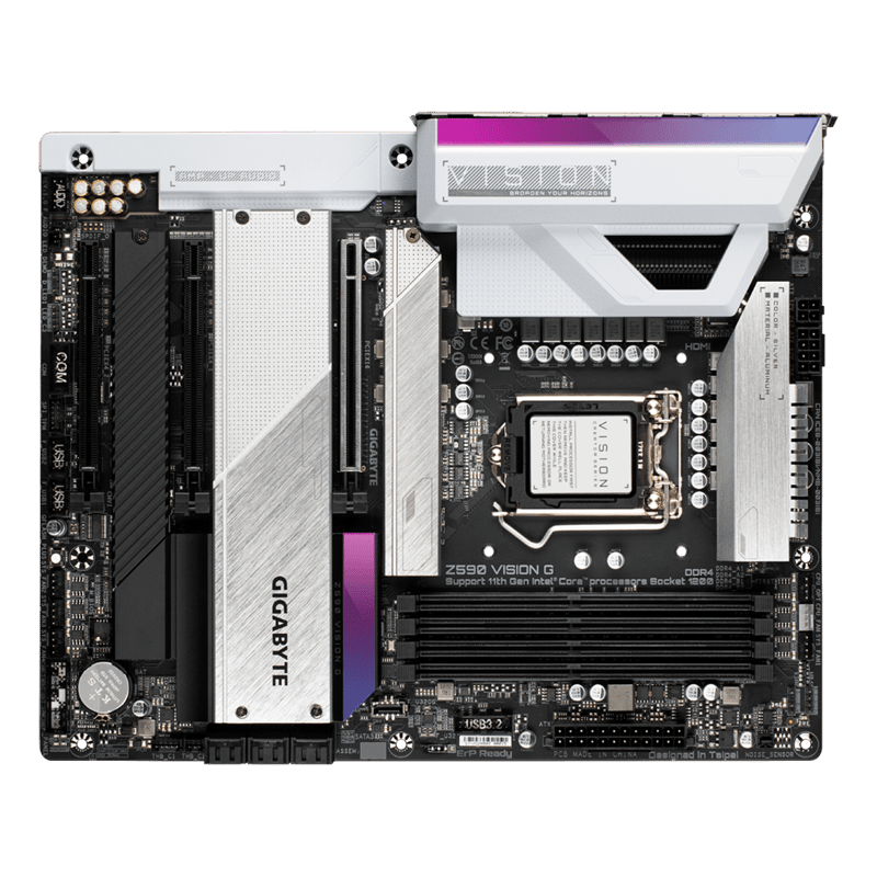 Gigabyte Vision G Z590 LGA1200 ATX DDR4 Motherboard - 3